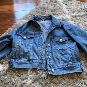 Topshop oversized jean jacket